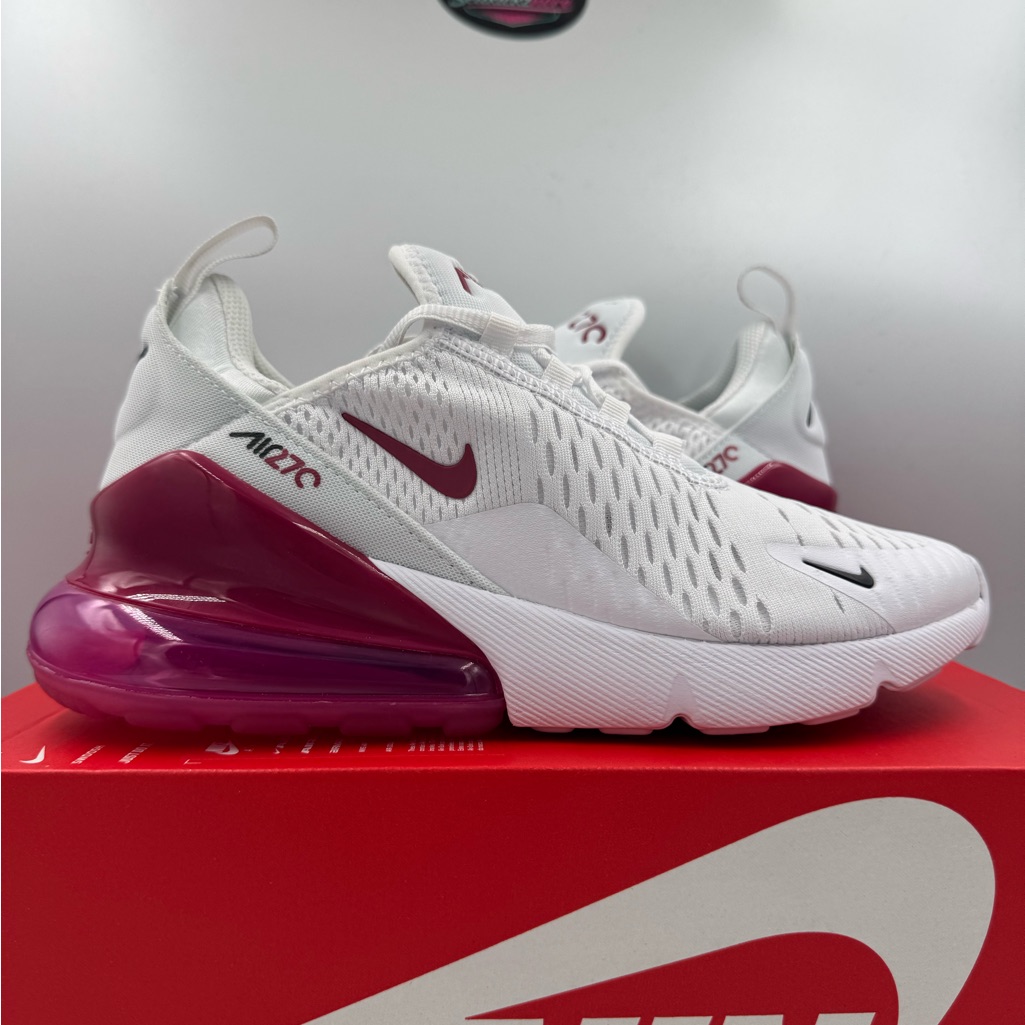 Nike Air Max 270 Gs White Sweet Beet Brand New Multiple Sizes
